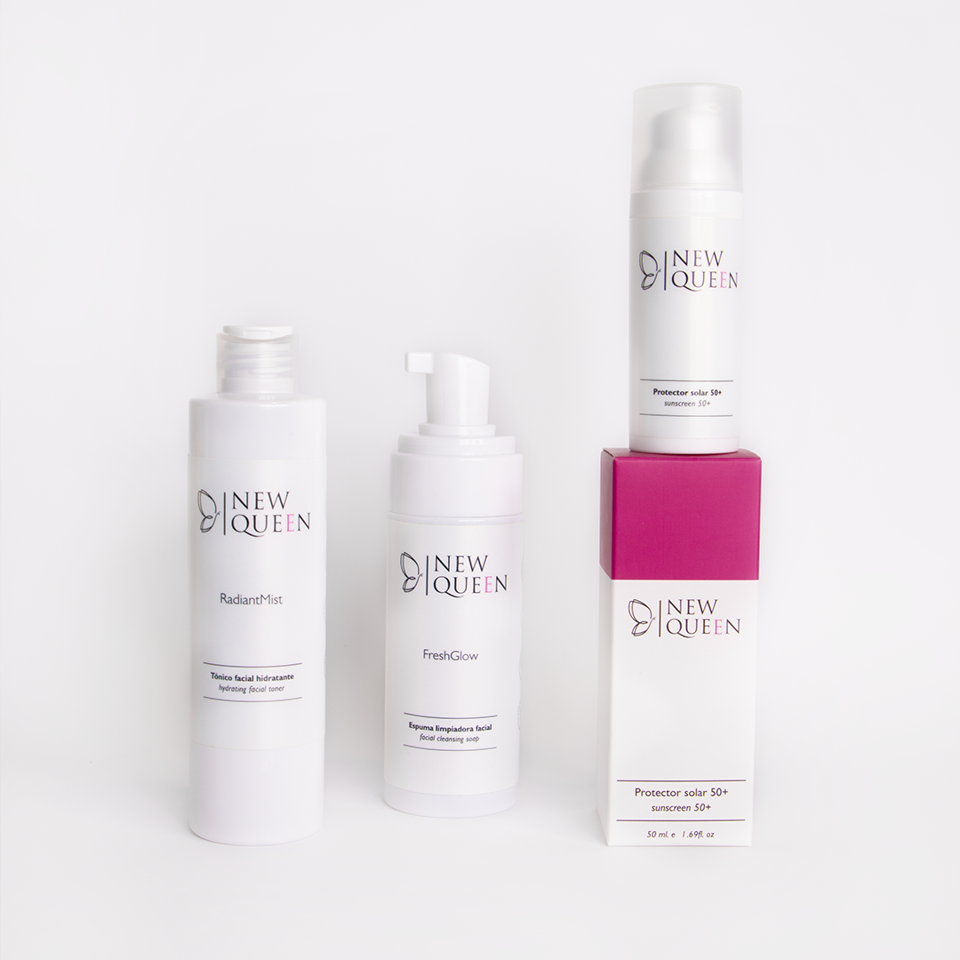 Pack luminosidad y protección New Queen Cosmetics.